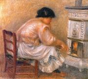 Femme au coin du poele Pierre-Auguste Renoir